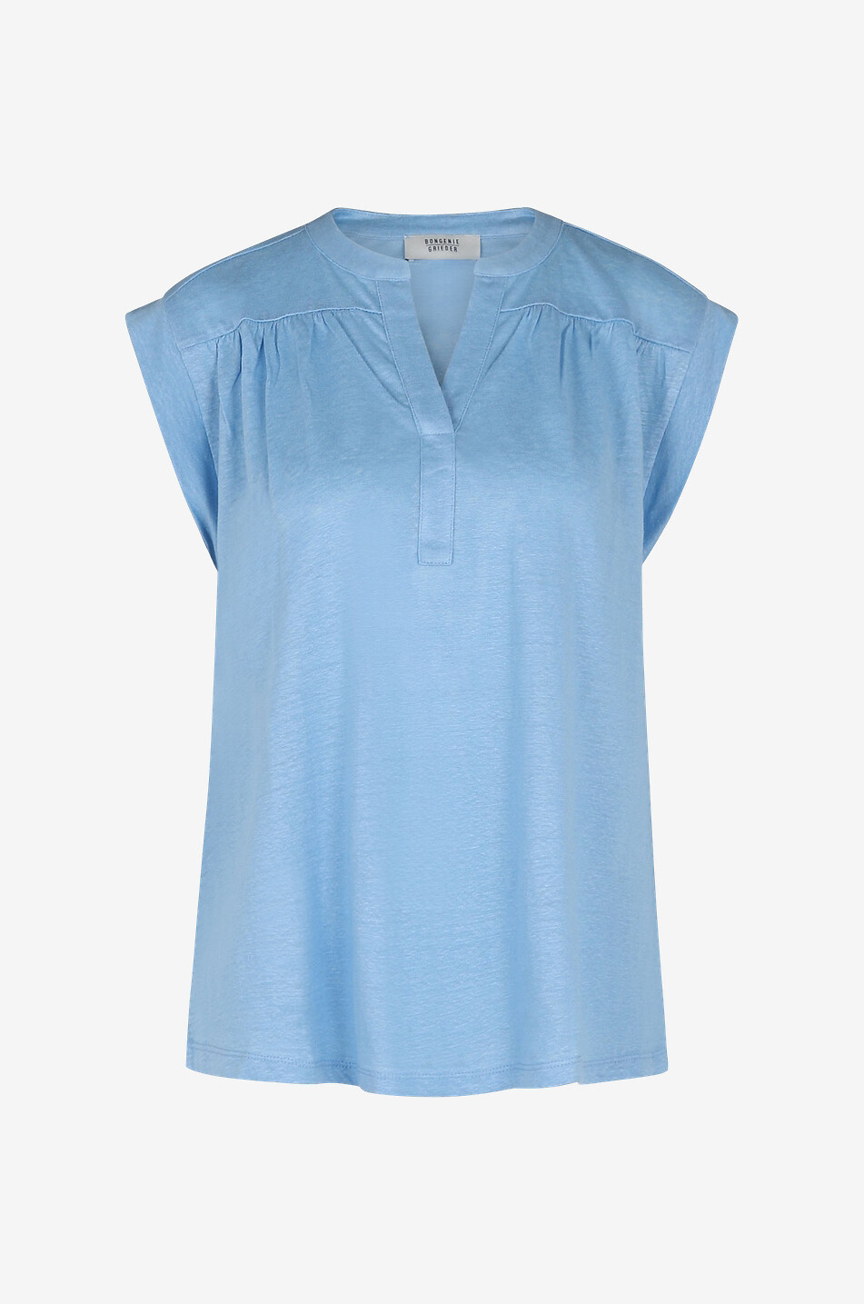 Ärmelloses Top aus Leinen-Jersey