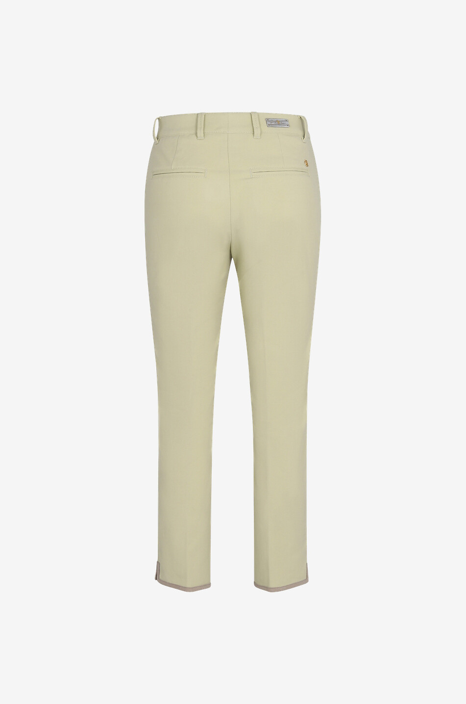 PAMELA HENSON Pantalon slim raccourci orné de passepoils Spezia Femme VERT CLAIR 2