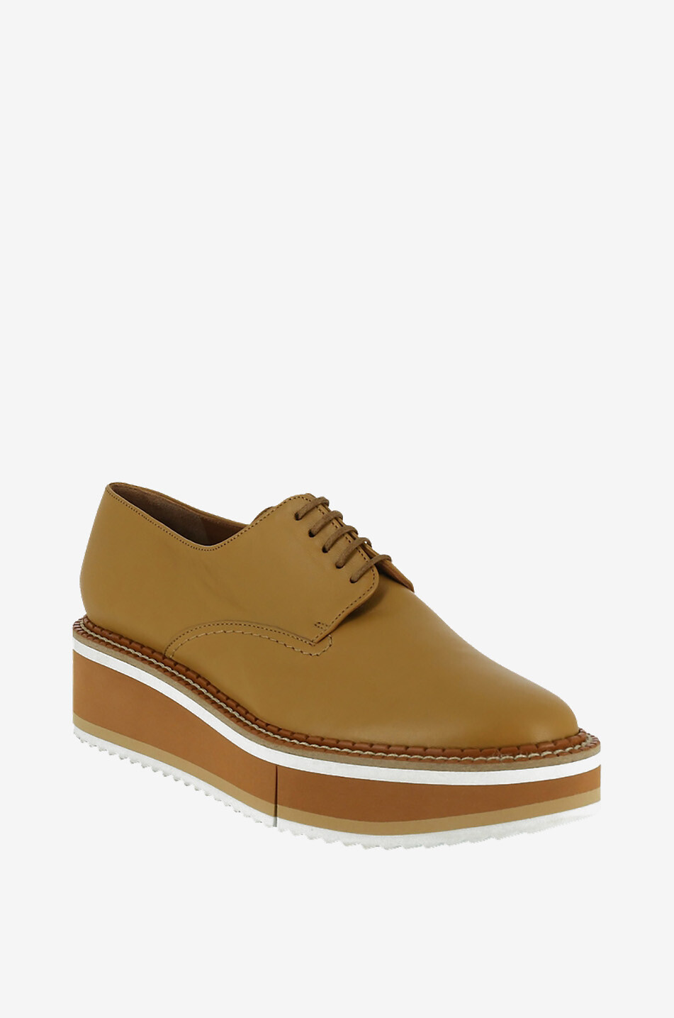 CLERGERIE Brook lace-up Derby shoes Women BEIGE 1