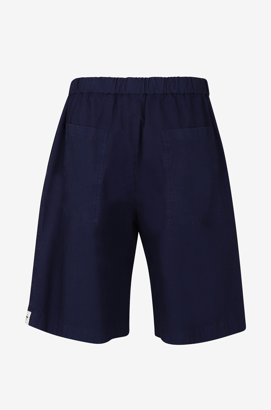 JIL SANDER Bermuda en toile de coton bio teint Homme BLEU FONCE 2