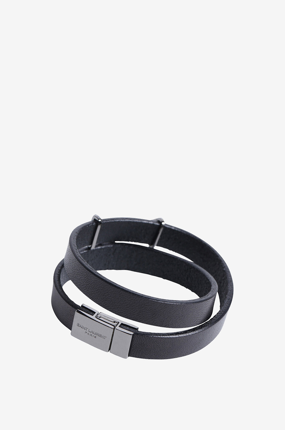 Cassandre double leather bracelet - SAINT LAURENT PARIS