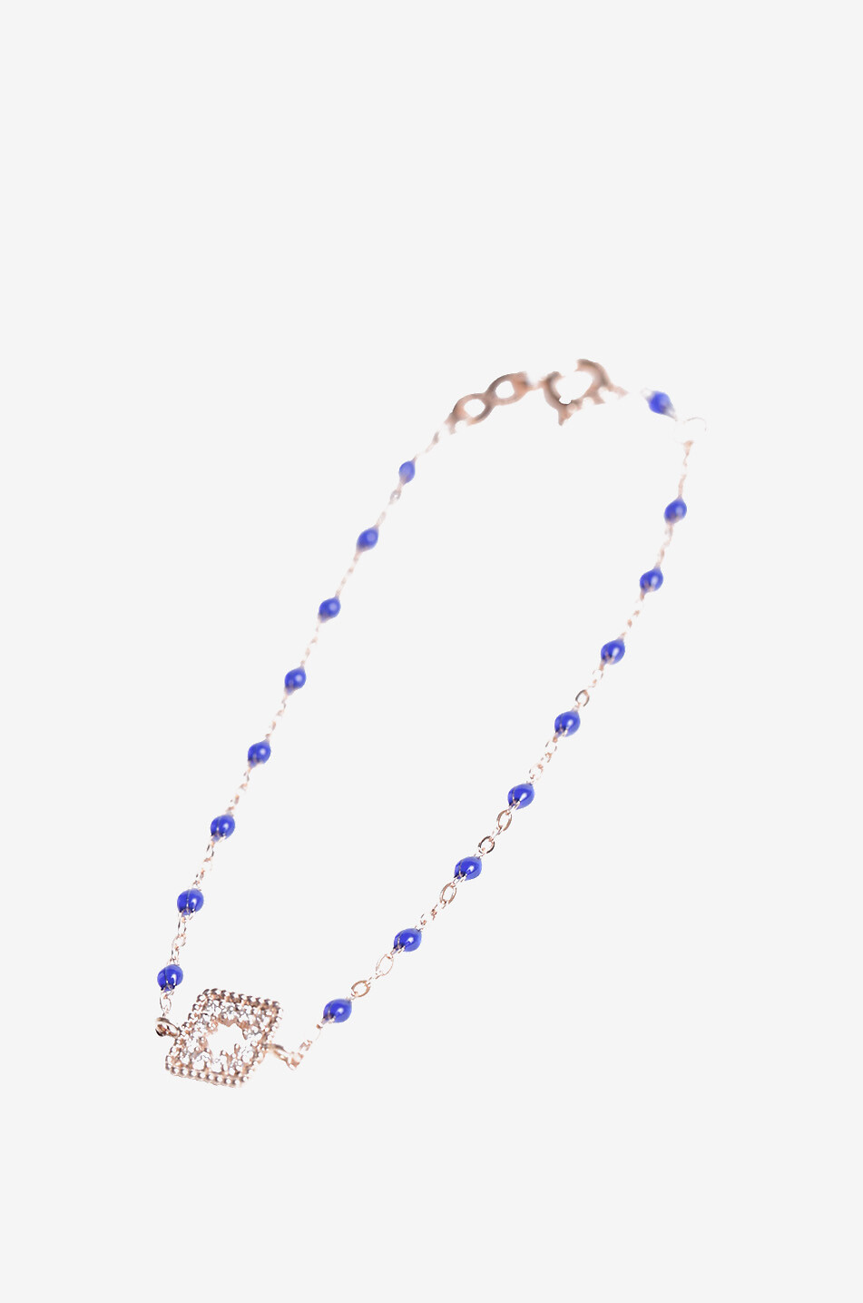 GIGI CLOZEAU Armband aus Roségold, Diamanten und Harz Trésor Damen BLAU 1