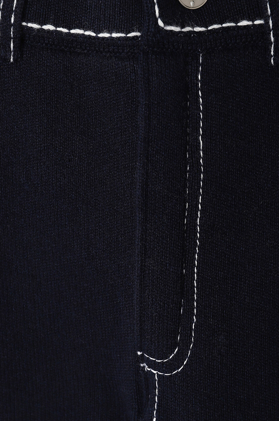 BARRIE Boyfriend-Hose aus Kaschmir und Baumwolle Damen DUNKELBLAU 3