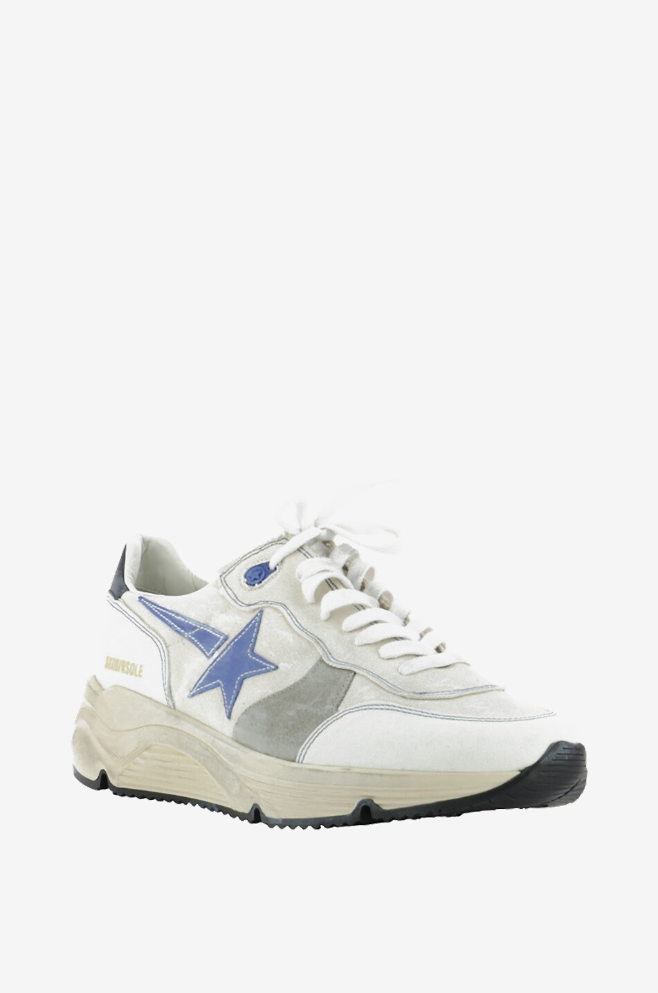 Baskets basses en toile et cuir Running Sole