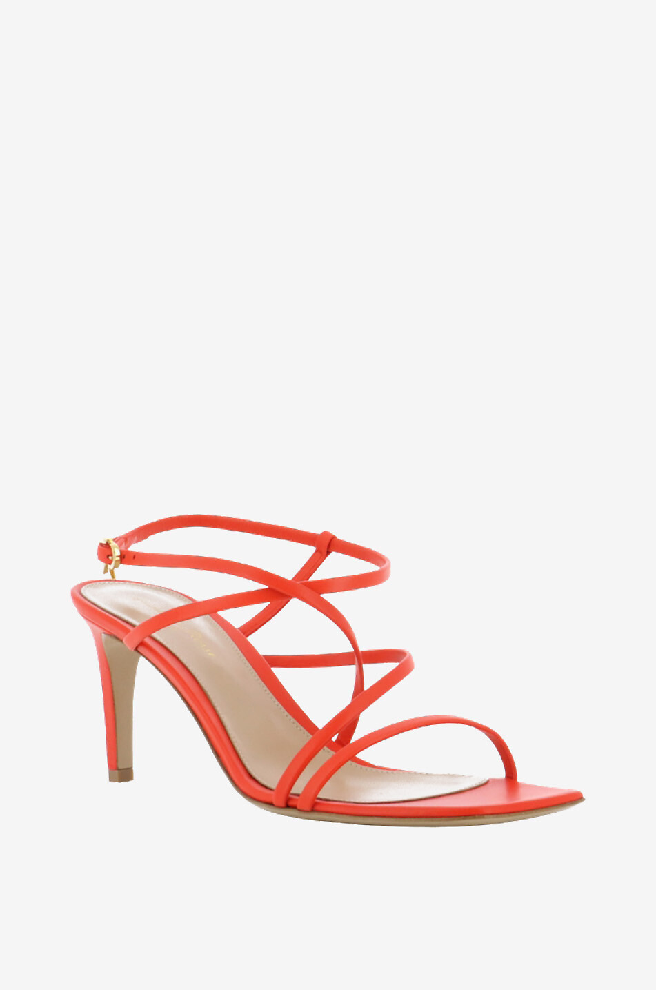 GIANVITO ROSSI Sandalen aus Leder mit Absatz Manila 75 Damen ROT 1
