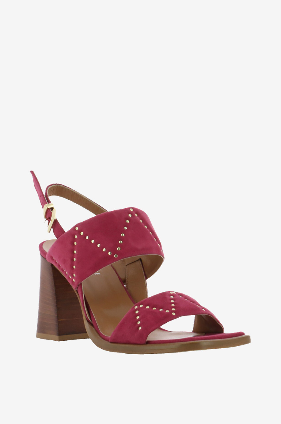 Jennifer 85 studded suede block heel sandals