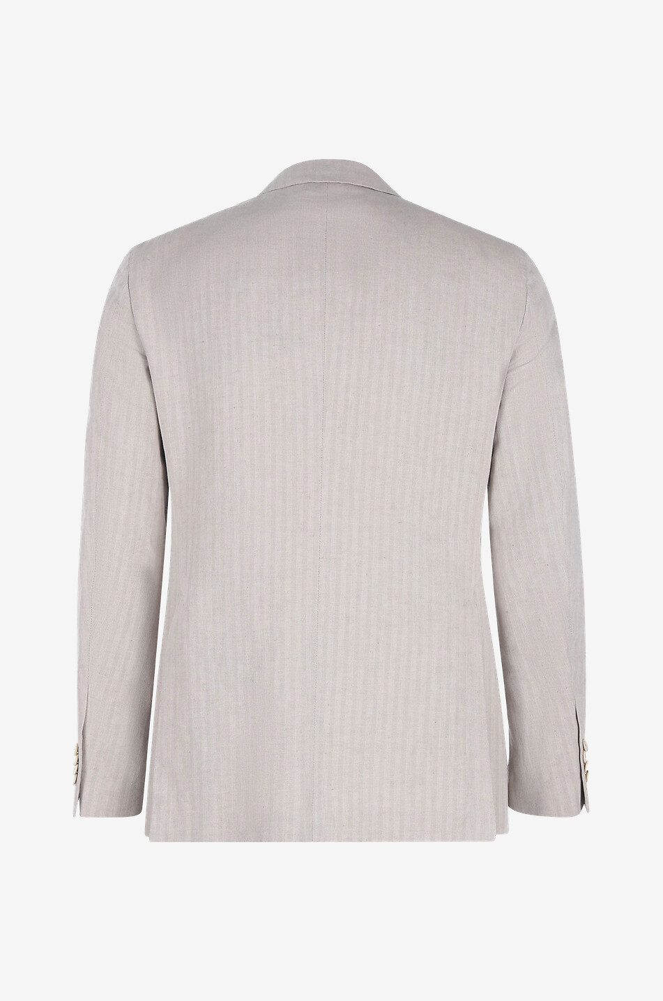 Gestreifter einreihiger Blazer aus Baumwolle und Leinen Aida Drop 7 R
