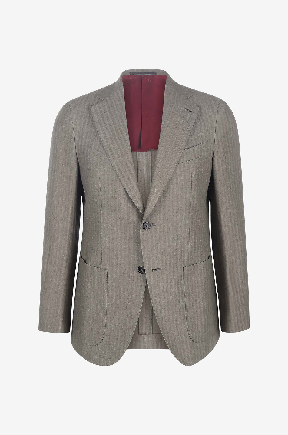 Aida Drop 7 R single-breasted striped cotton and linen blazer