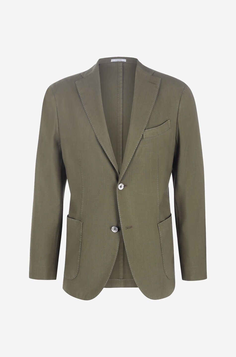 BOGLIOLI Single-breasted fitted virgin wool blazer Men MEDIUM GREEN 1