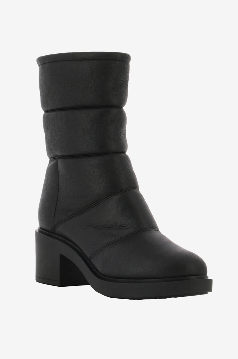 GIANVITO ROSSI Shearling 50 quilted padded ankle boots Women BLACK 1