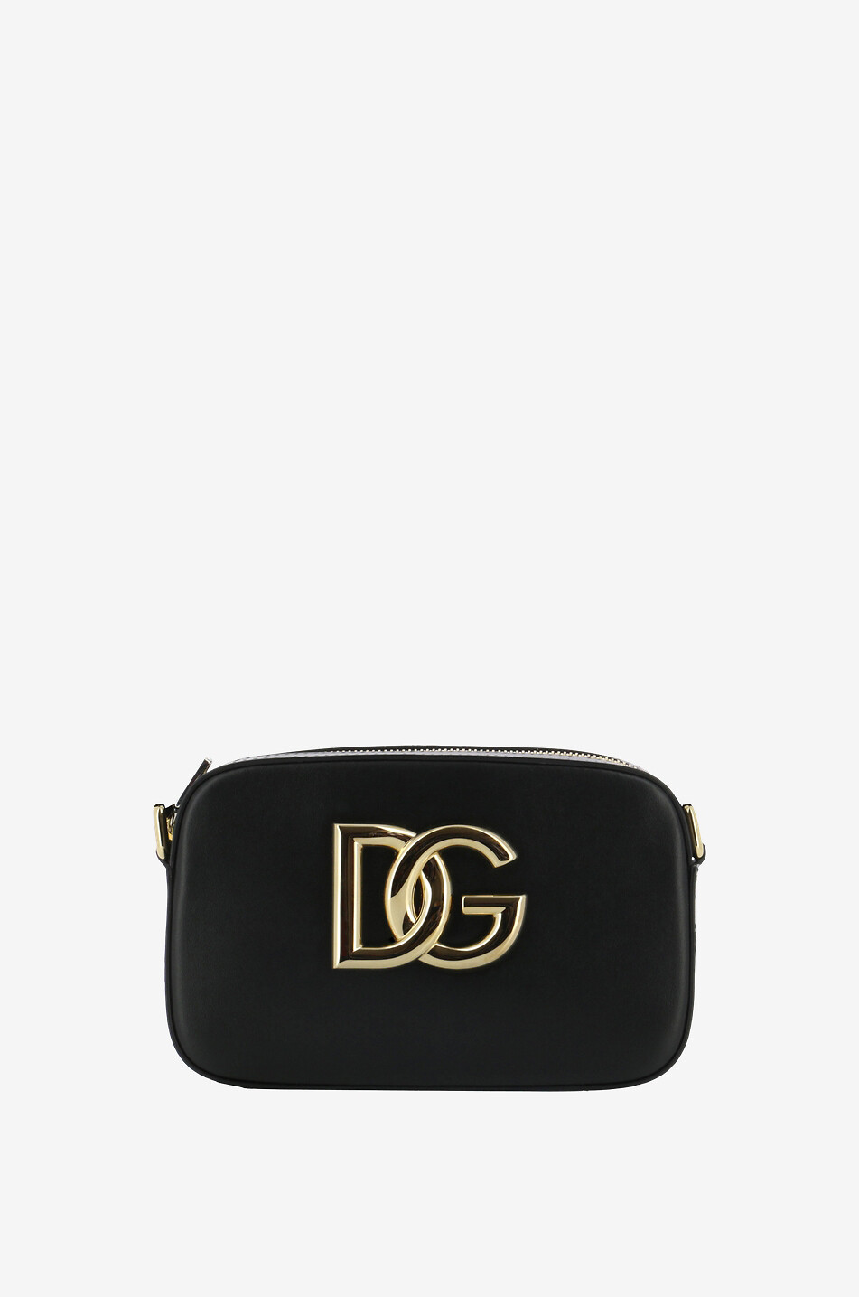 DOLCE & GABBANA 3.5 smooth leather shoulder bag Women BLACK 1
