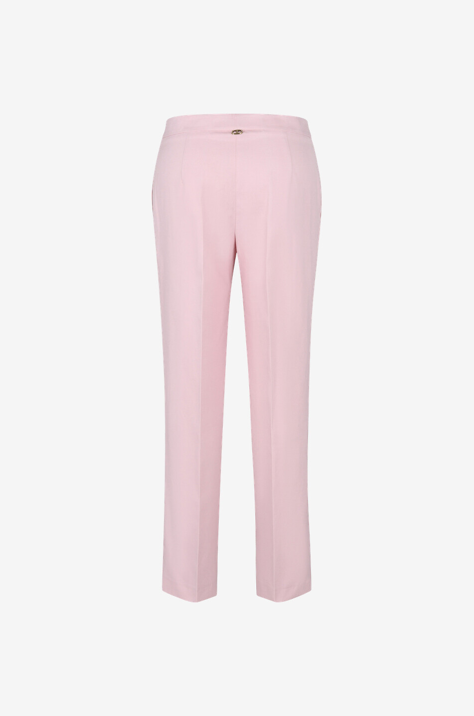 TWINSET Cotton and linen straight leg trousers Women PINK 2
