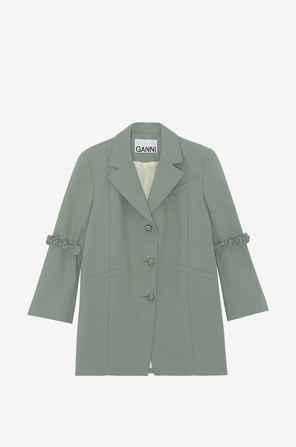 Blazer oversize à boutonnage simple