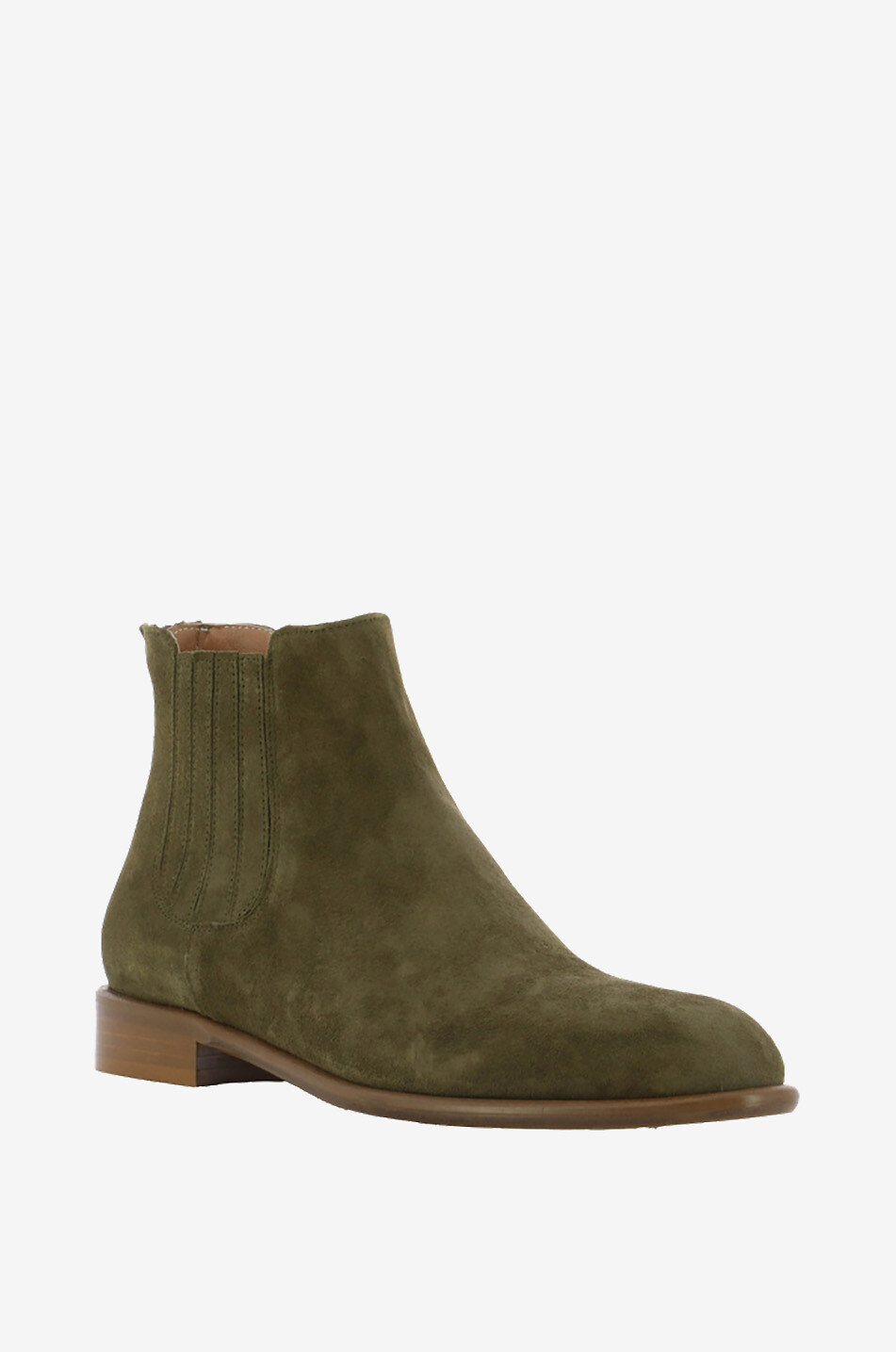 BONGENIE Stiefeletten im Western-Stil aus Wildleder Valentine 20 Damen DUNKELGRÜN 1