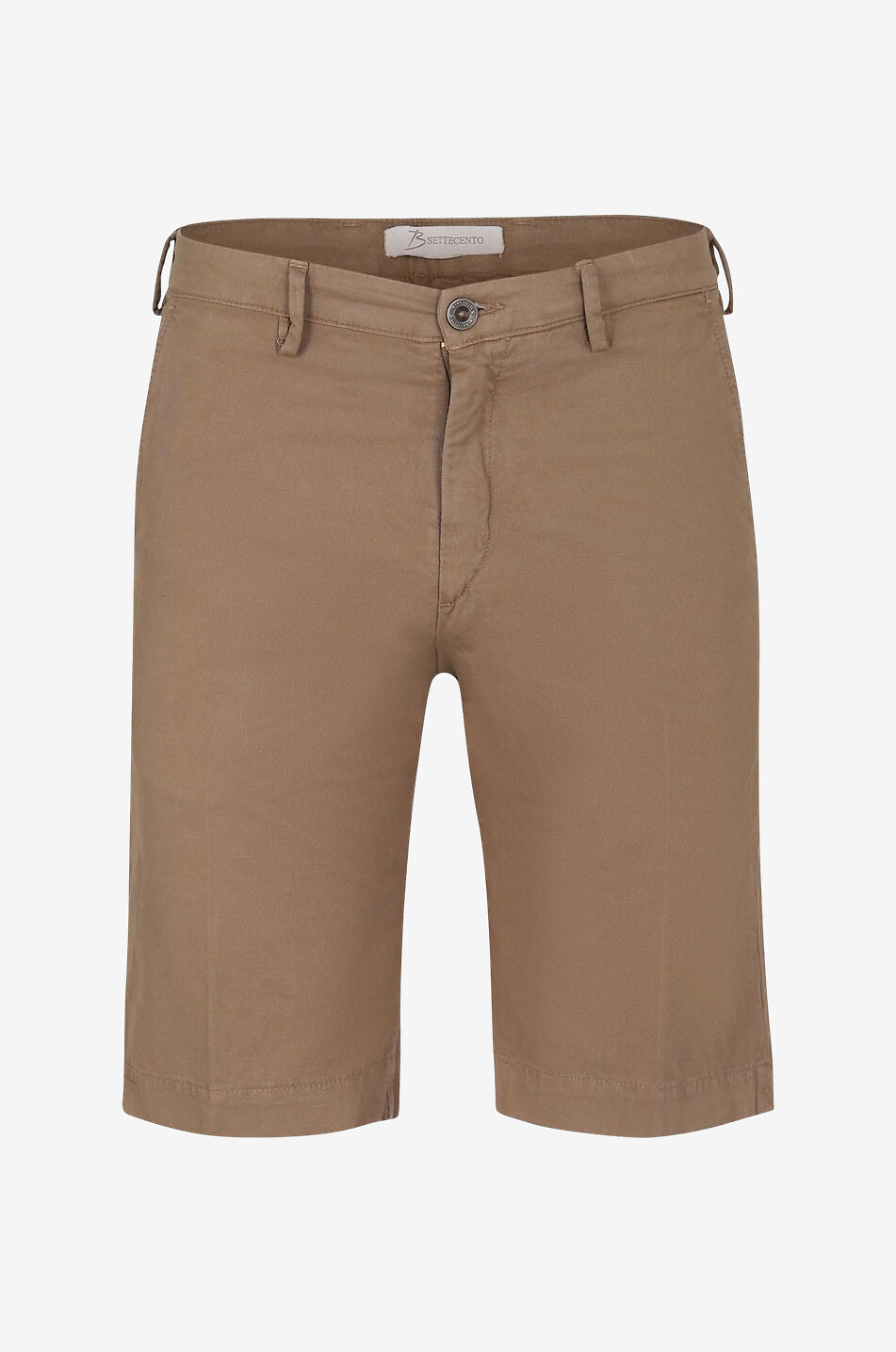 Bermudashorts aus Baumwolle und Leinen