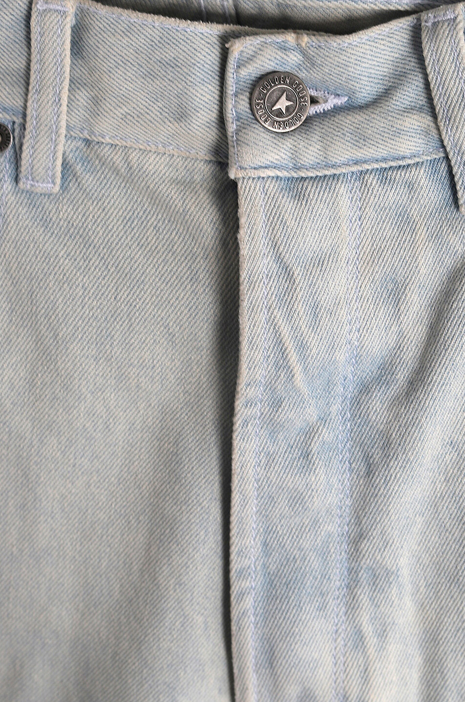 Gerade zerrissene Jeans mit Print Golden Skate Bleached