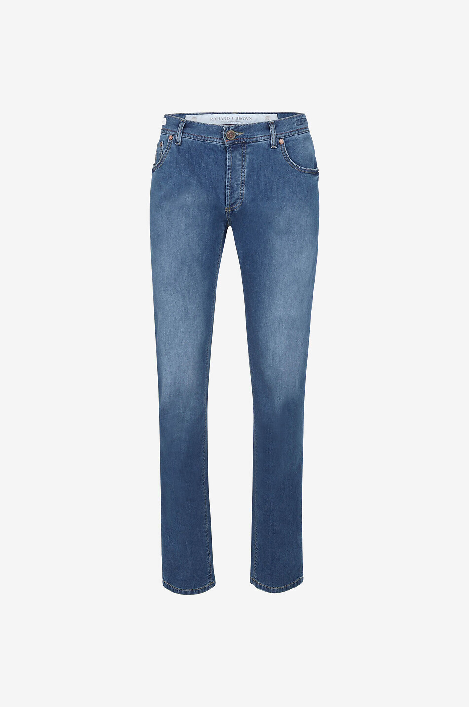 Tokio cotton and linen slim-fit jeans