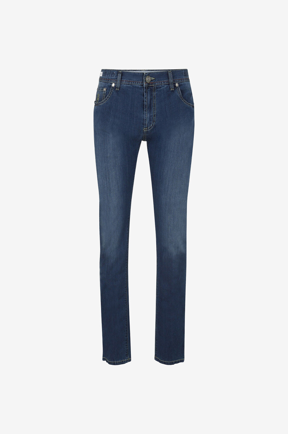 RICHARD J. BROWN Tokio cotton blend slim-fit jeans Men MEDIUM BLUE 1