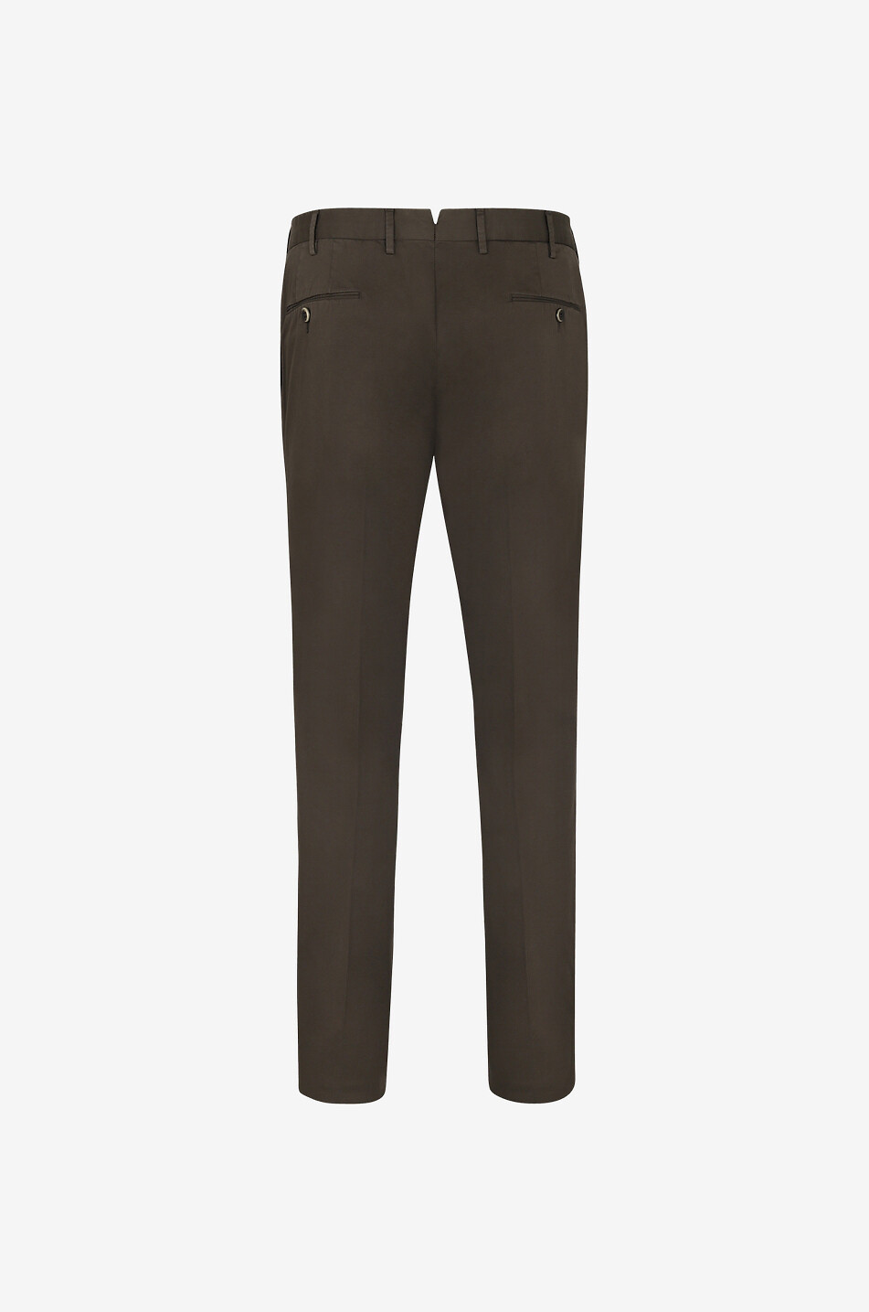 PT TORINO Super Slim Fit classic cotton-blend trousers Men DARK BROWN 2