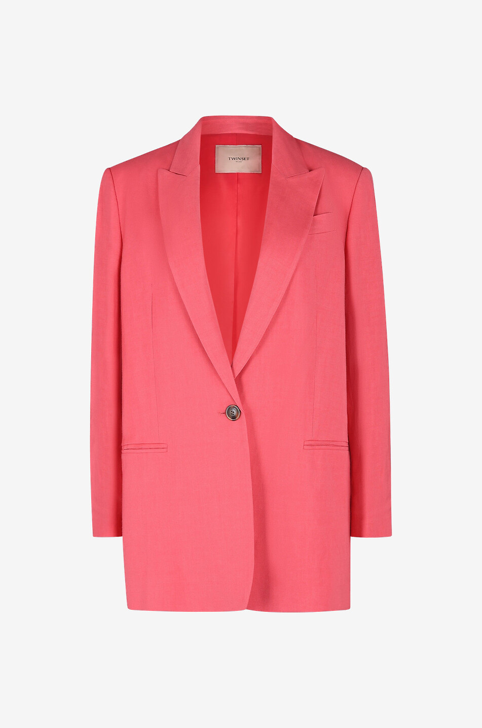 Fluid single-breasted blazer