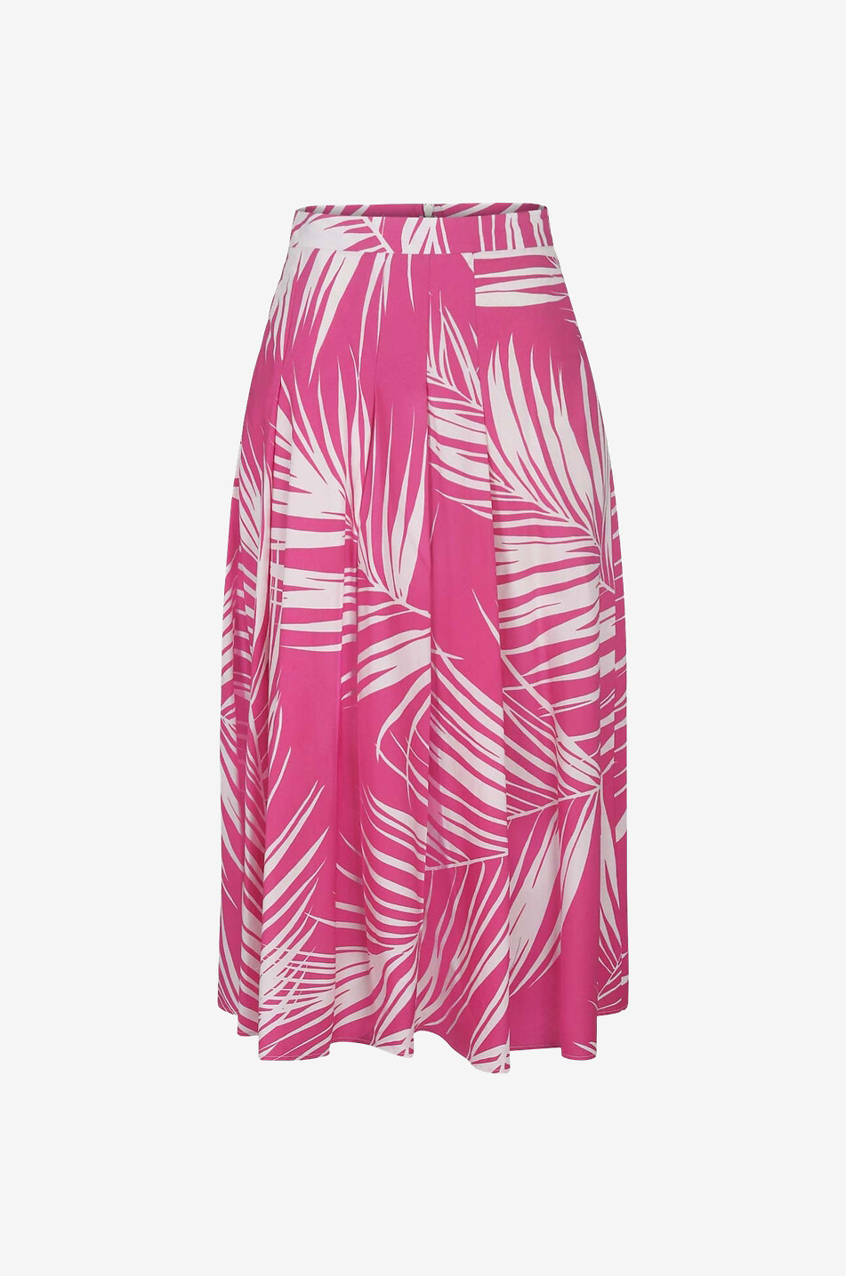 MAX MARA STUDIO Panaro printed poplin pleated midi skirt Women PINK 1