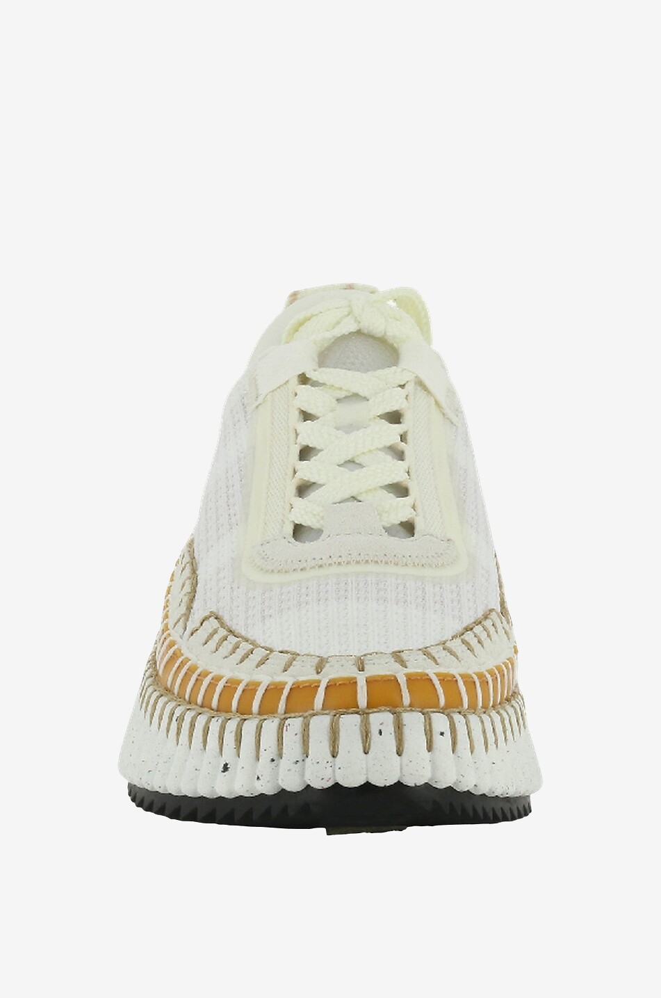 CHLOE Nama Eco-friendly low top mesh sneakers Women WHITE 2