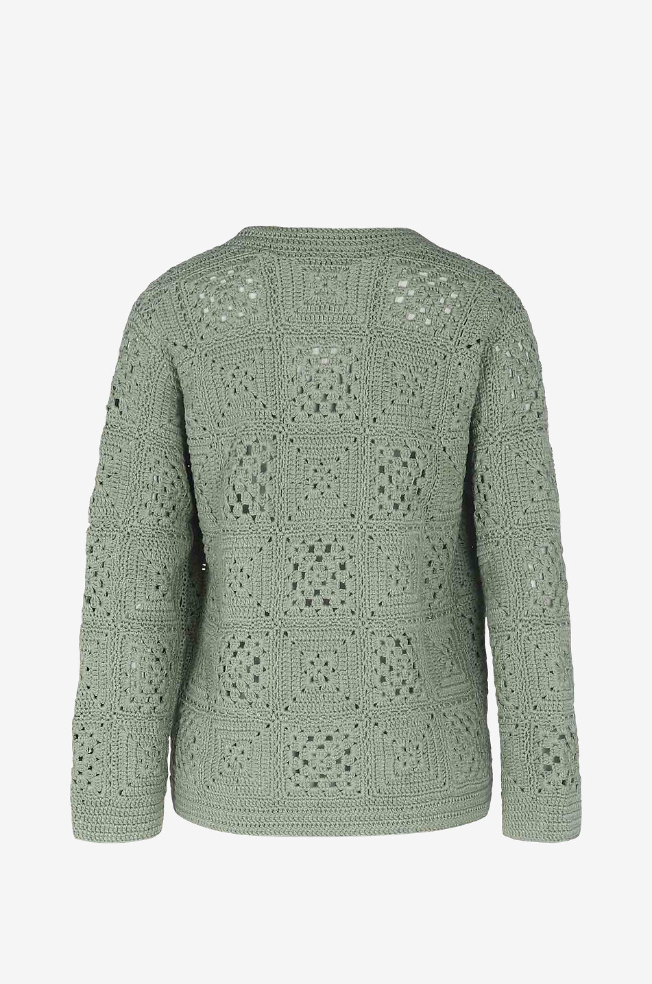 VINCE Von Hand gehäkelter Cardigan Grid Damen GRÜN 2