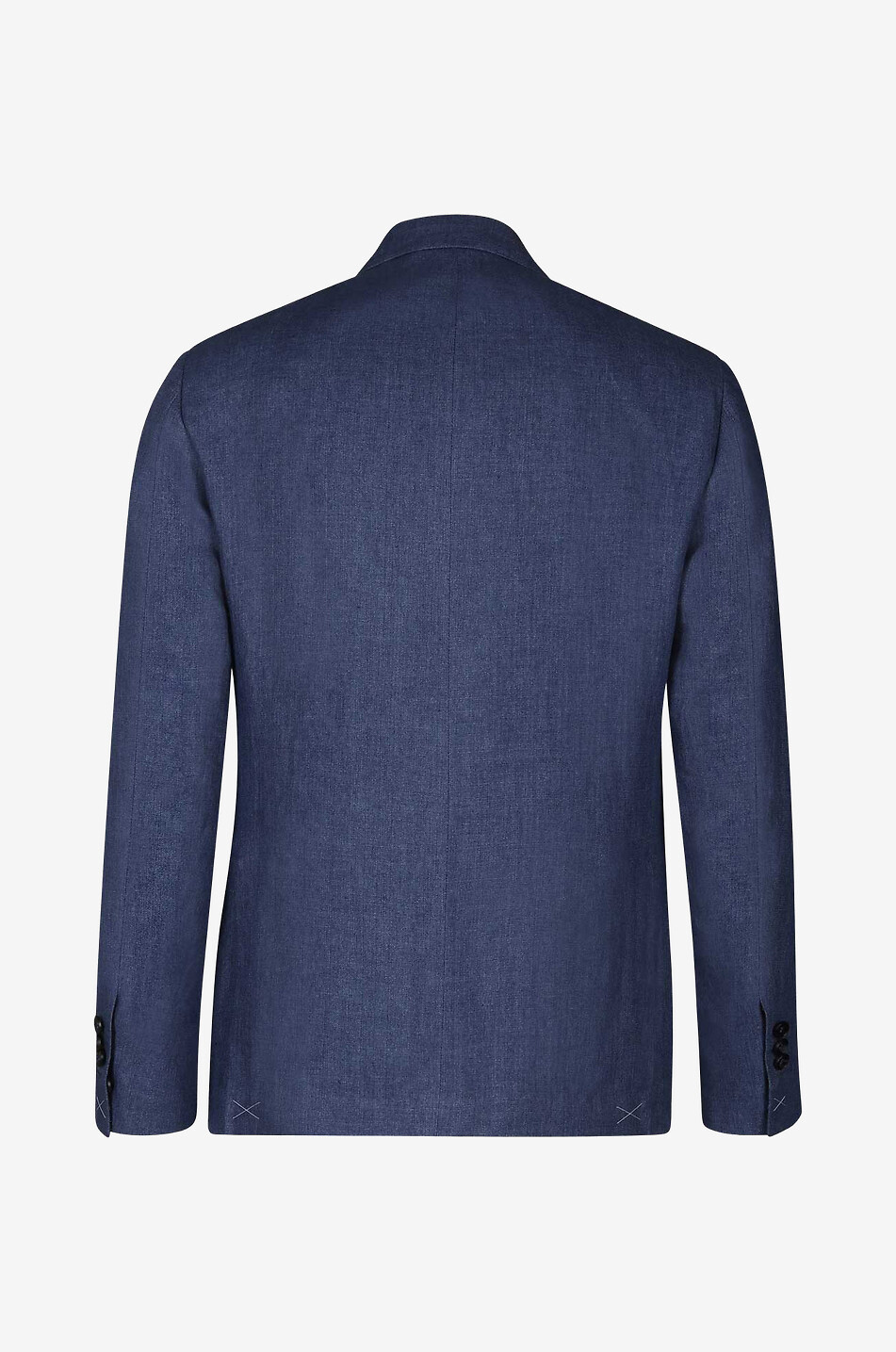 BONGÉNIE Solbiati single-breasted linen twill blazer Men MEDIUM BLUE 2