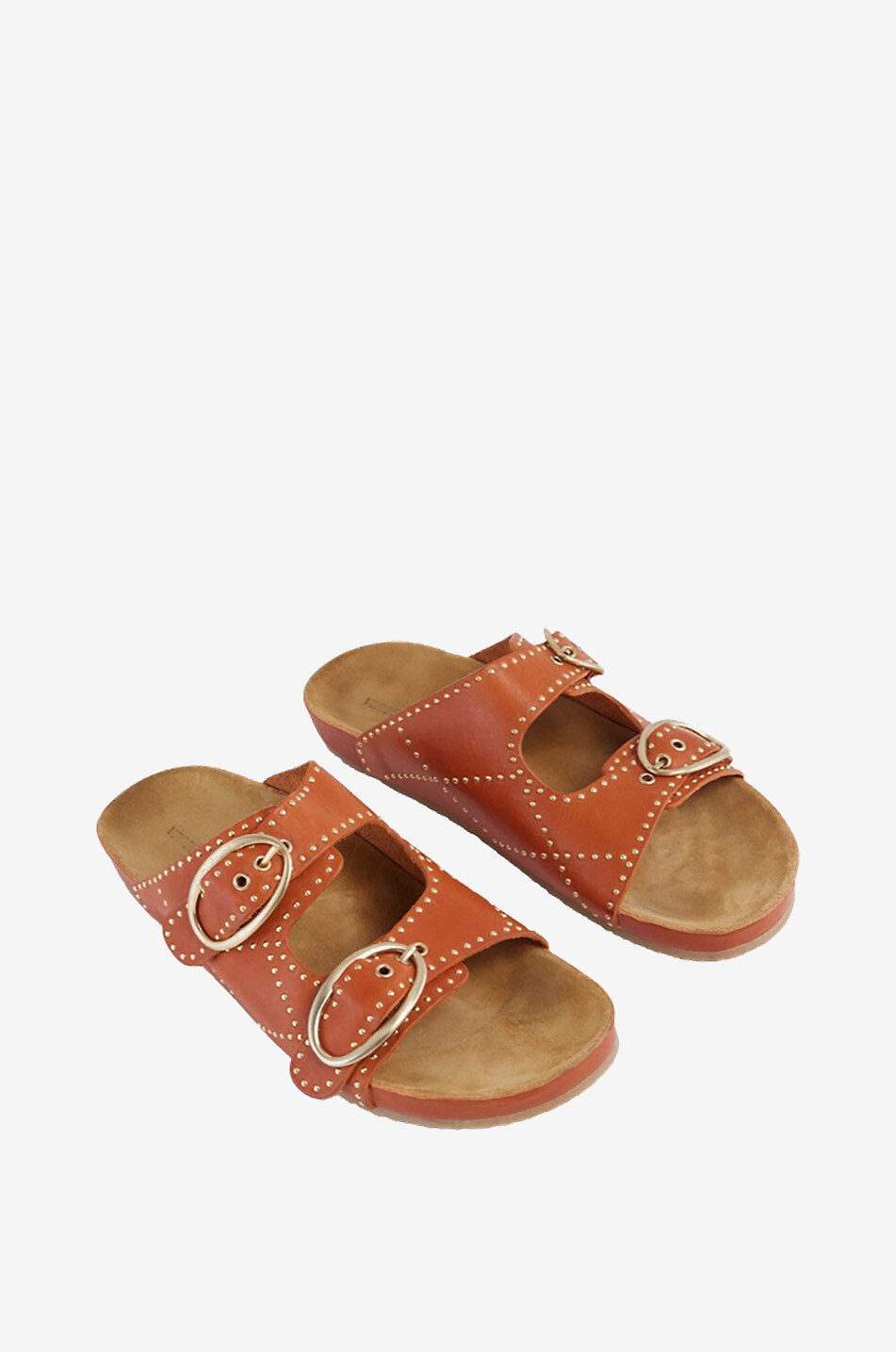 Fussbett studded leather utility slides