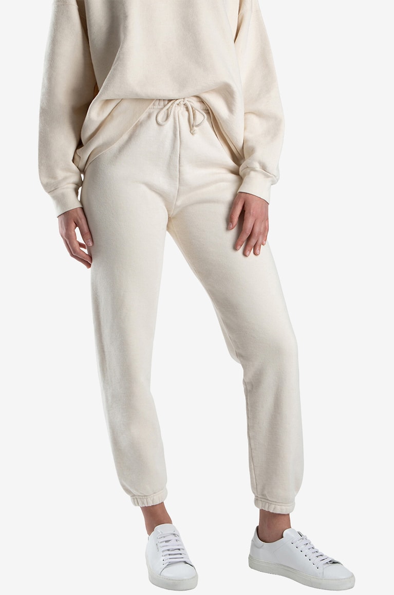 AMERICAN VINTAGE Zutabay cotton jogging bottoms Women Light beige 4