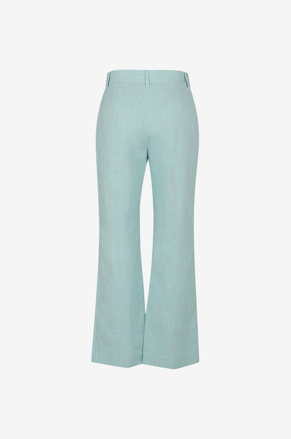 Pantalon large en lin et coton mélangés
