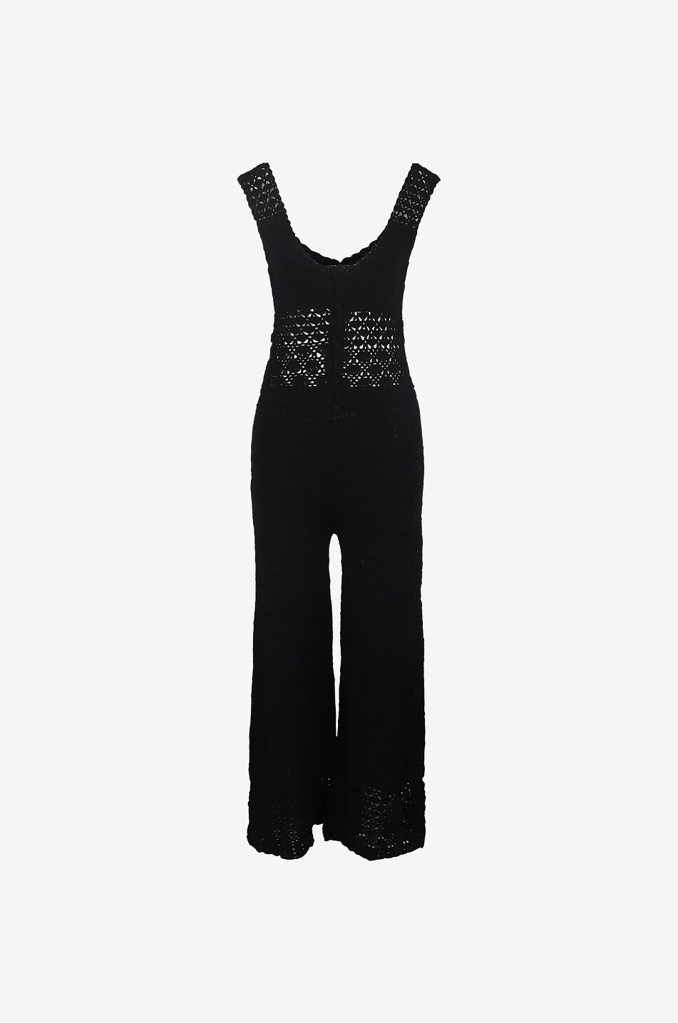 Black cotton jumpsuit womens on sale