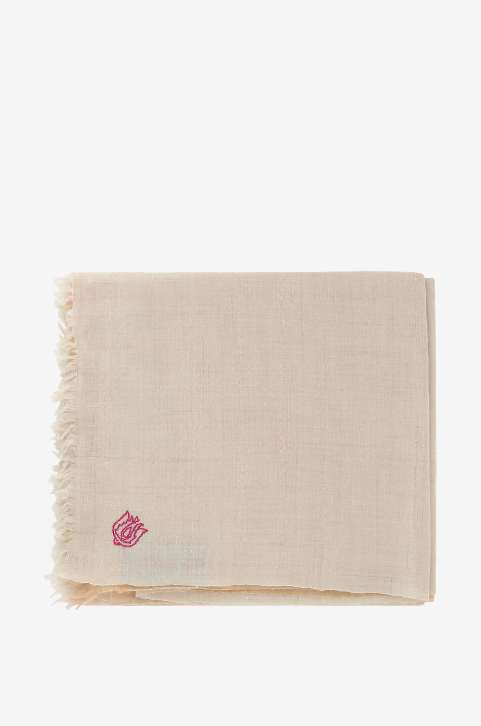 PINK MAHARANI Kaschmir-Schal Dip Dye Damen BEIGE 1