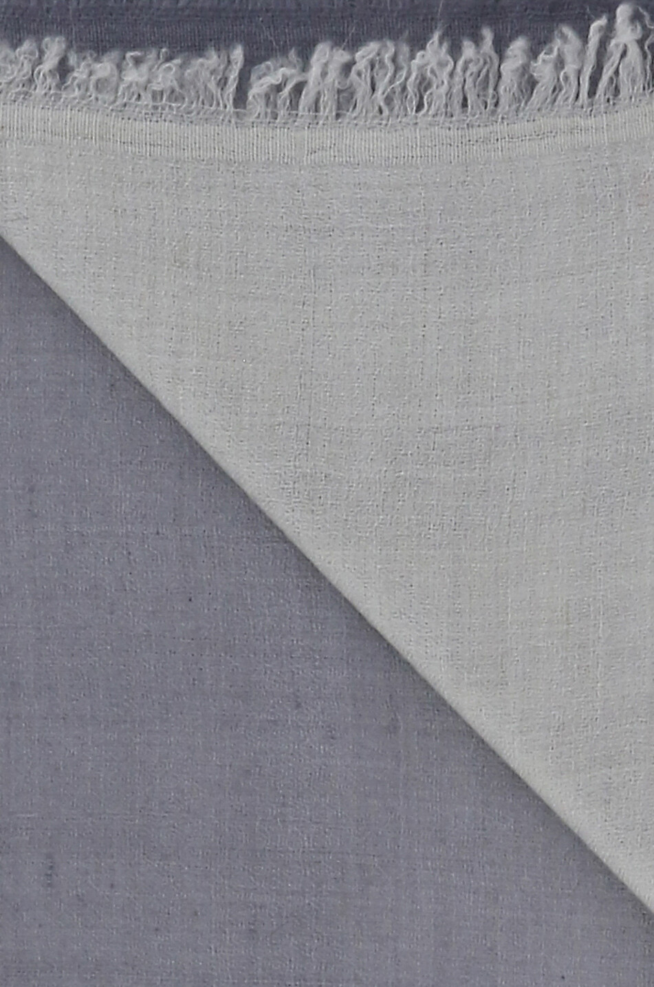 PINK MAHARANI Kaschmir-Schal Dip Dye Damen GRAU 2