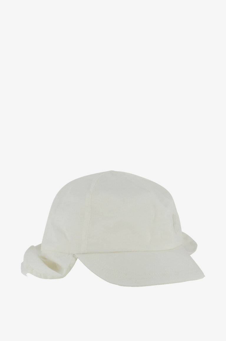 MONCLER Baby-Baseballkappe mit Logostickerei Baby WEISS 2