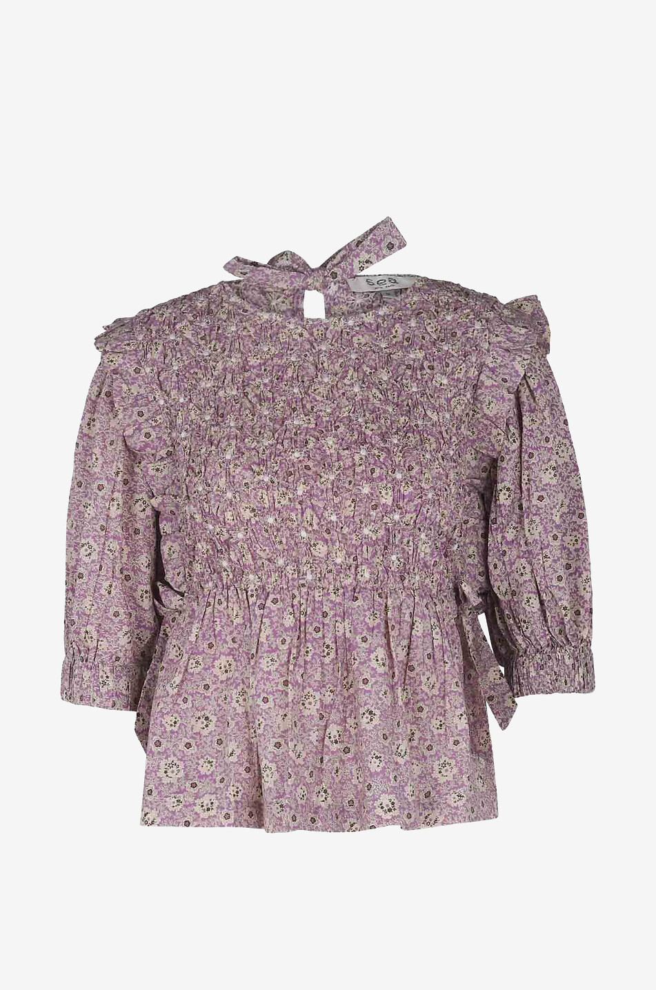 Blouse manches courtes en coton Ida