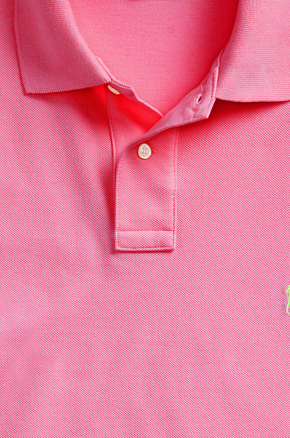 POLO RALPH LAUREN Pony logo cotton piqué short-sleeved polo shirt Men PINK 4