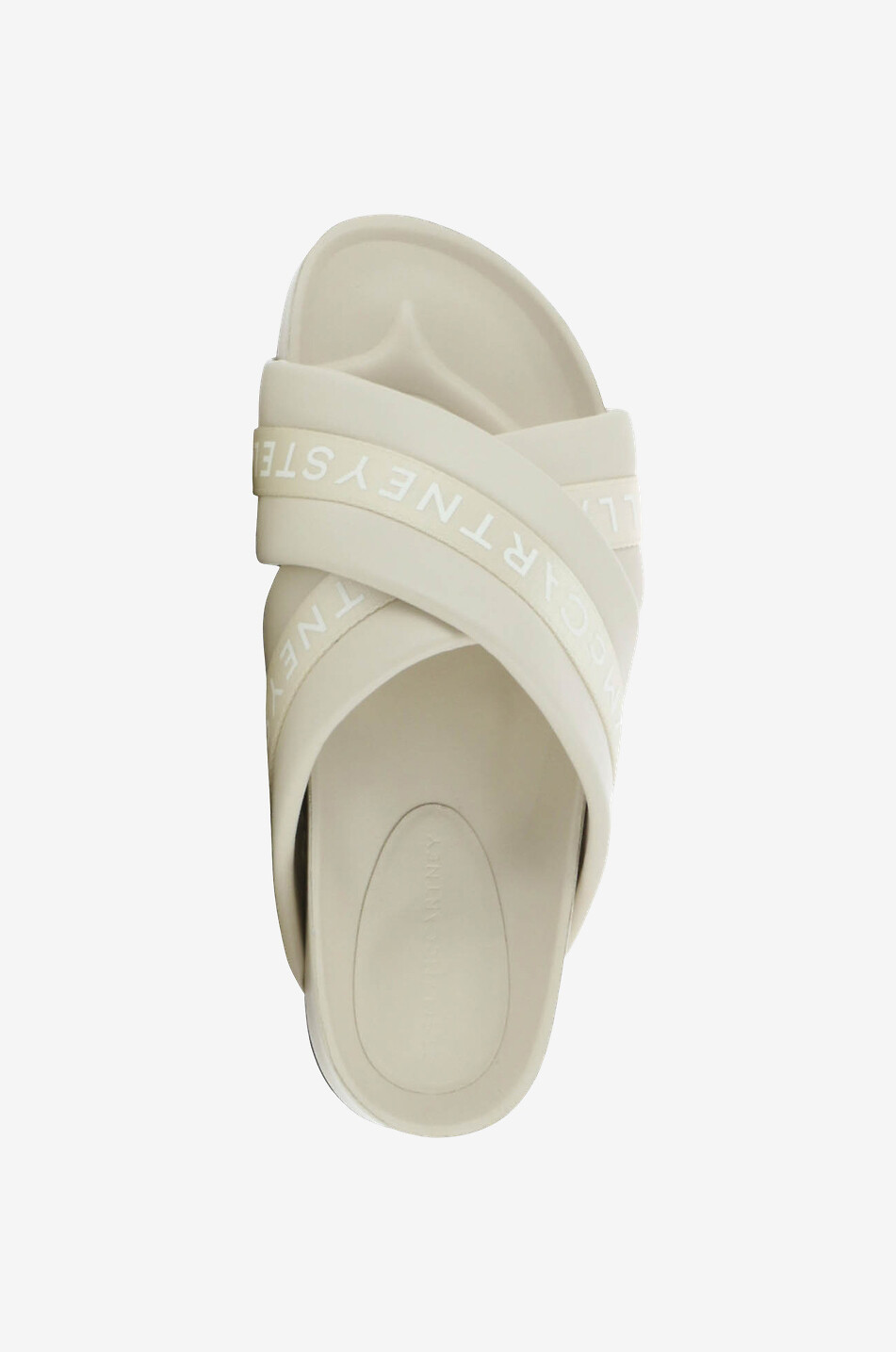 Mules à plateau en cuir synthétique Logo Tape
