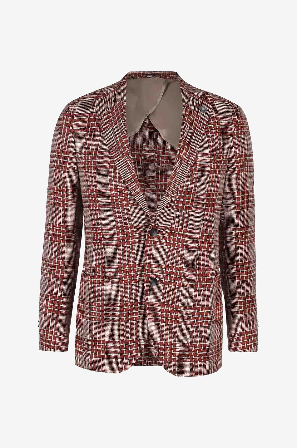 Lightweight checked single-breasted blazer