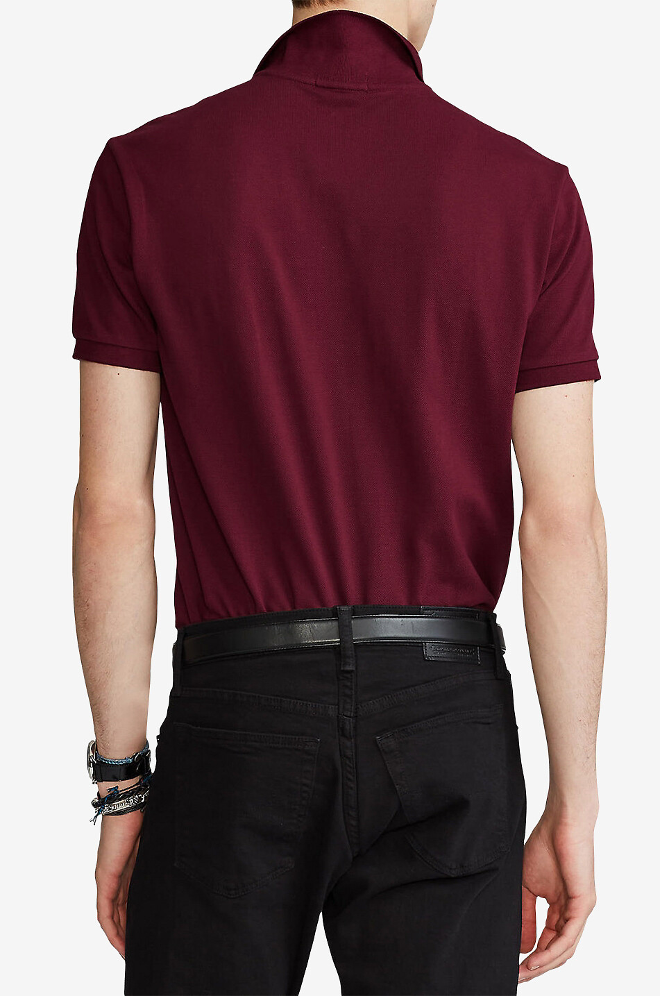 Polo en coton piqué brodé Pony Custom Slim Fit