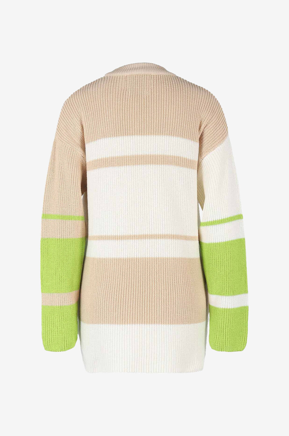 VALENTINE WITMEUR Clownish striped lose organic cotton jumper Women BEIGE 2