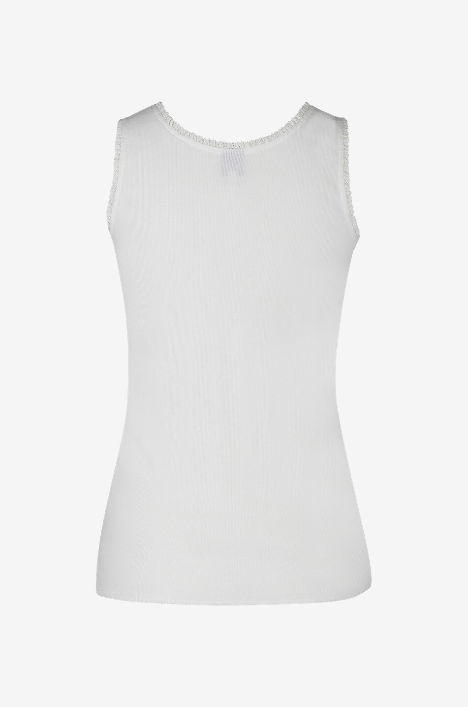 LALIDE A PARIS Lace roundneck top Women WHITE 2