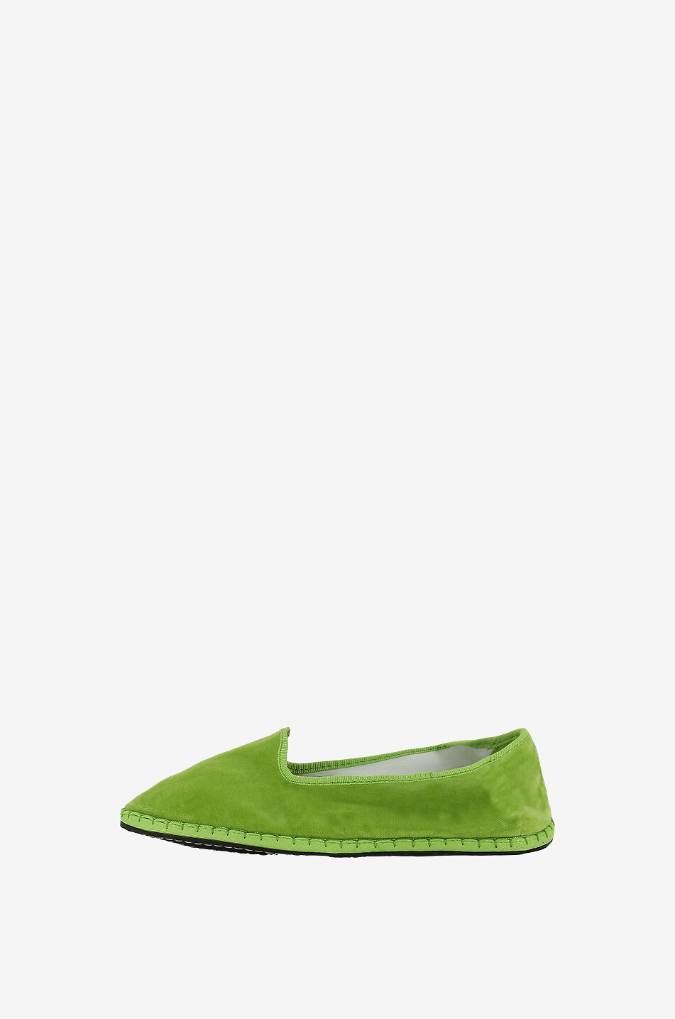 CAPULETTE Mocassins en velours Friulane Femme VERT 3
