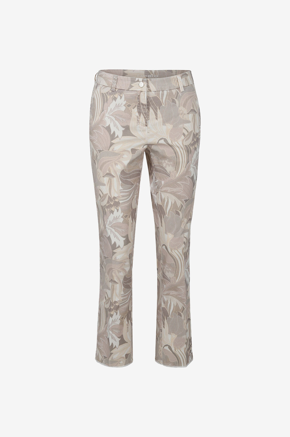 Pantalon skinny imprimé feuilles Stella