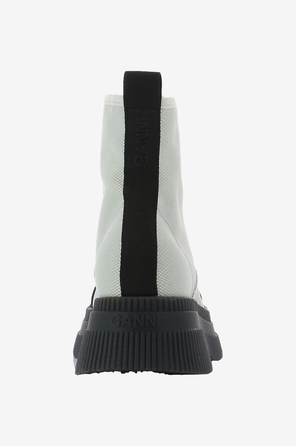 GANNI Hohe Canvas-Sneakers Creepers Damen GRAU 4