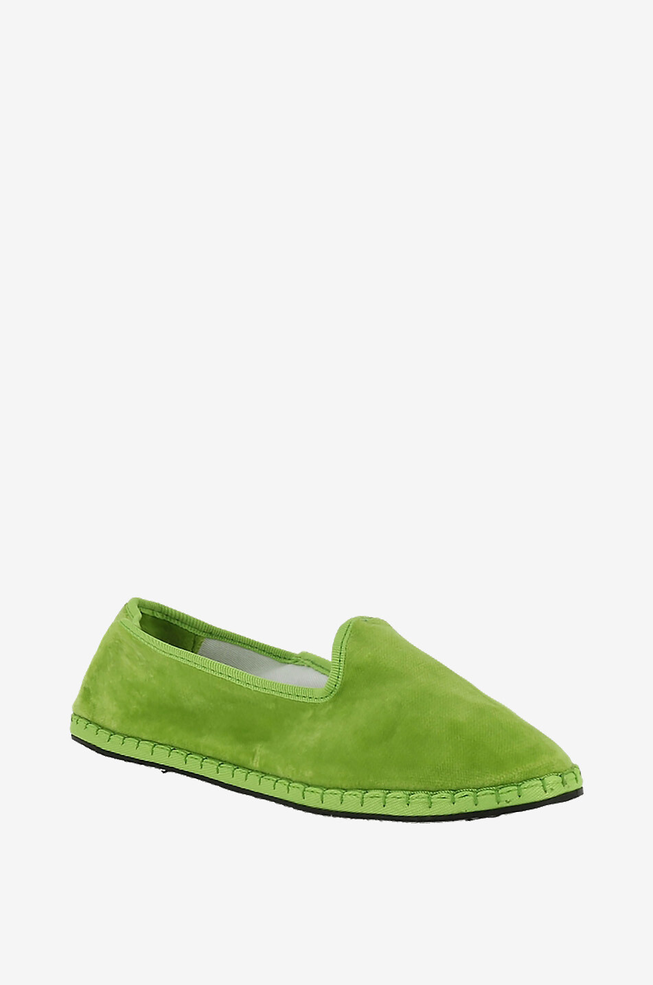 CAPULETTE Mocassins en velours Friulane Femme VERT 1