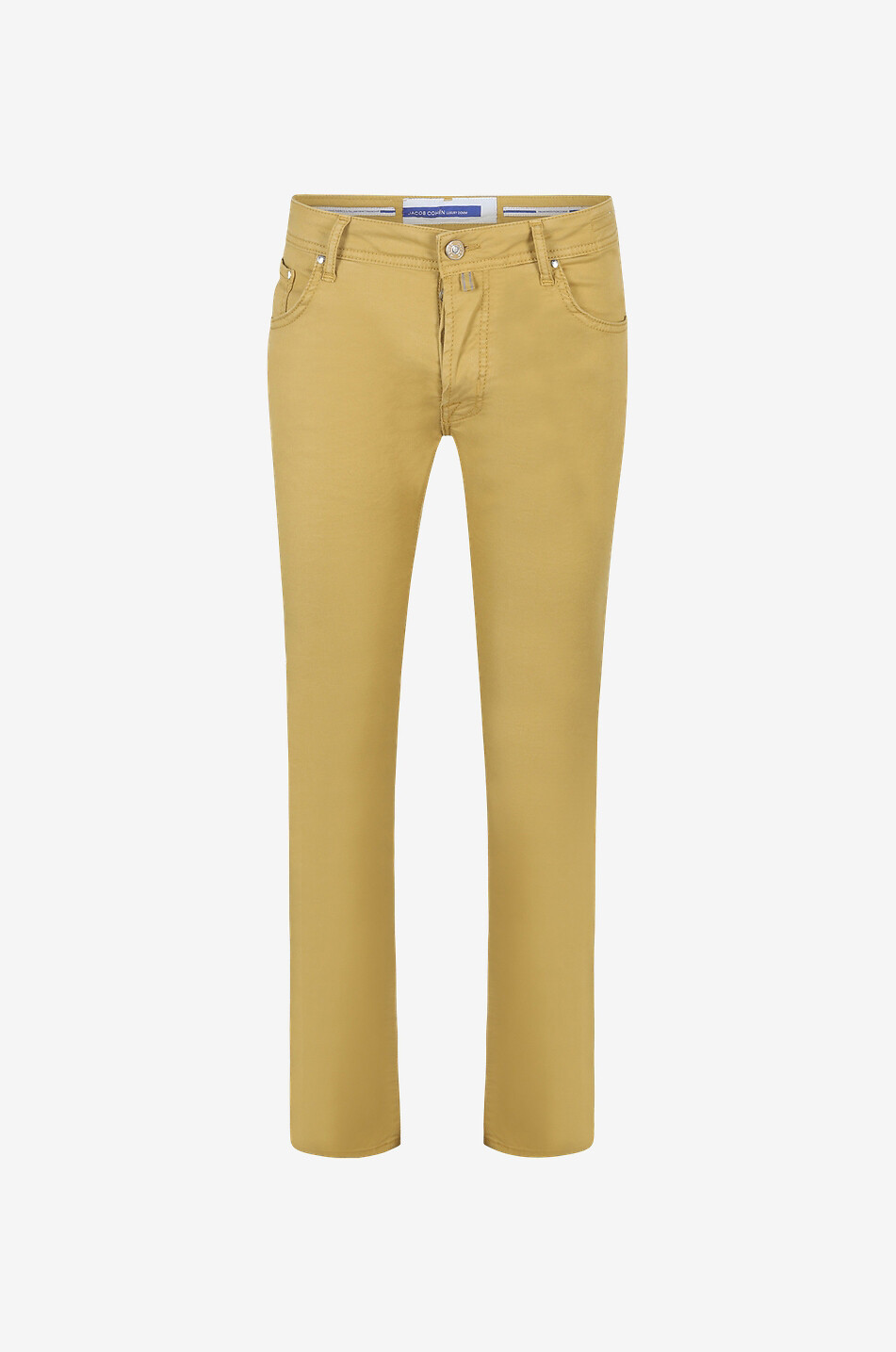 JACOB COHEN Jean slim en coton et lyocell J622 Homme JAUNE MOYEN 1