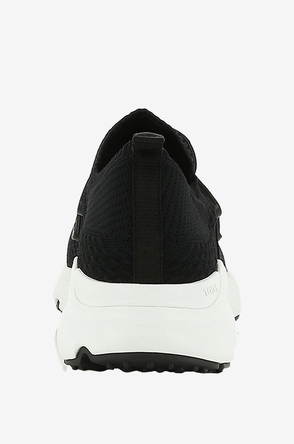 TOD'S Kate knit slip-on sneakers with leather Women BLACK 4
