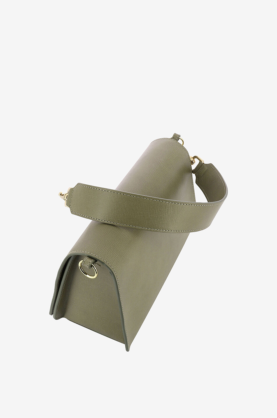 ATP ATELIER Baguette-Tasche aus Leder Assisi Damen HELLGRÜN 7