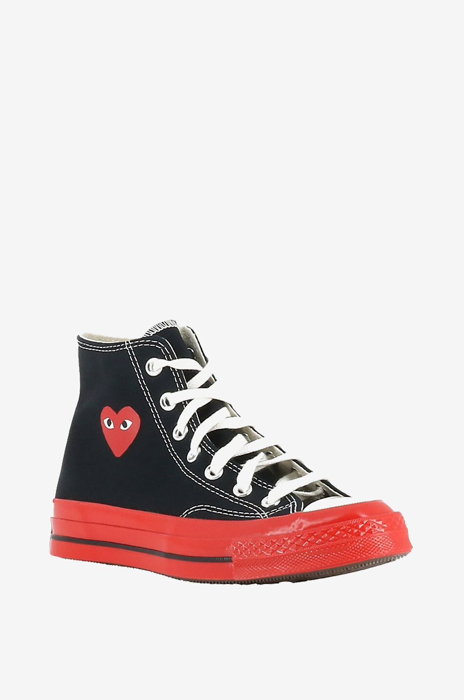 COMME DES GARCONS PLAY Hohe Schnürsneakers Red Heart Damen SCHWARZ 1